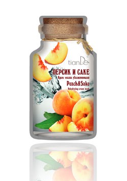 Hydratujúca krémová maska "Broskyňa a saké"