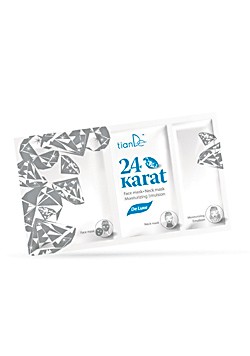 Maska na tvár a krk 24 karátov - De Luxe